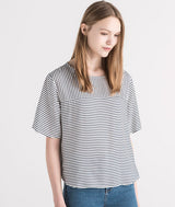 Relaxed Sheer Check Peg Trousers